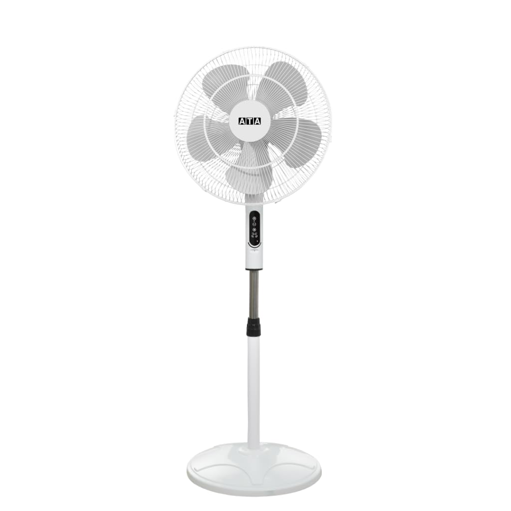 ATA Stand Fan 18 Inch 5 Blades 3 Speeds White S362