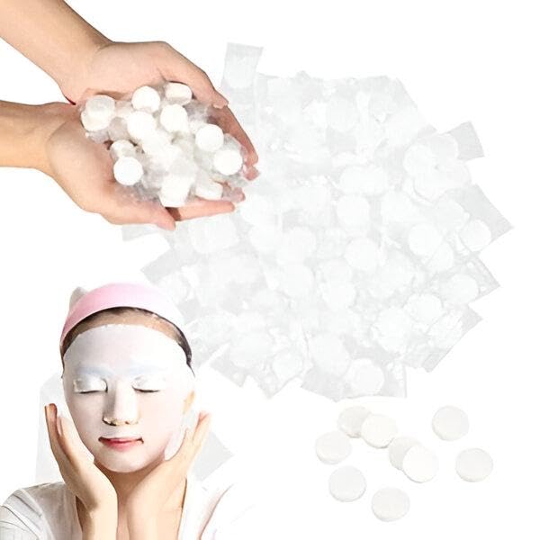 COMPRESSION FACE MASK - Unique Silk Leaf Face Mask, Provide You with a Comfortable Home Spa Experience, Perfect for Daily Use or Travel.(100pcs)