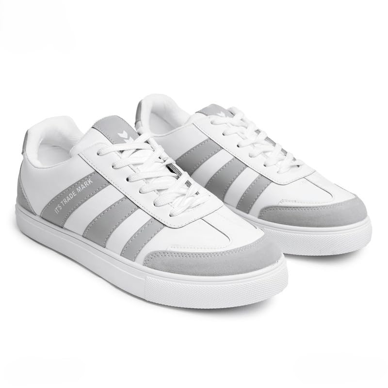 Men's Casual Shoes - Premium Leather - Lightweight - Slip-Resistant - Colors (White, Black, Grey) - Master Design 4