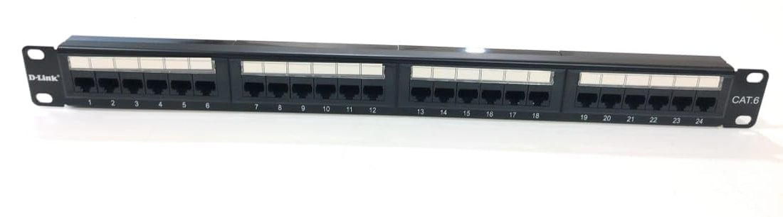 Posiflex D-Link 24 Port Unshielded Cat6 UTP Fully Loaded Patch Panel