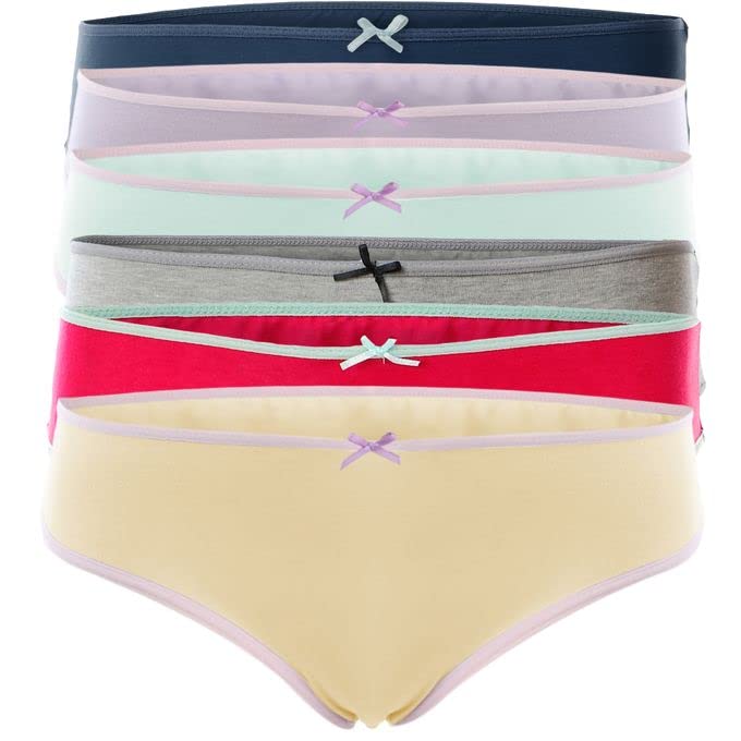 Soft Hipster Panties - For Girls - Set of 6