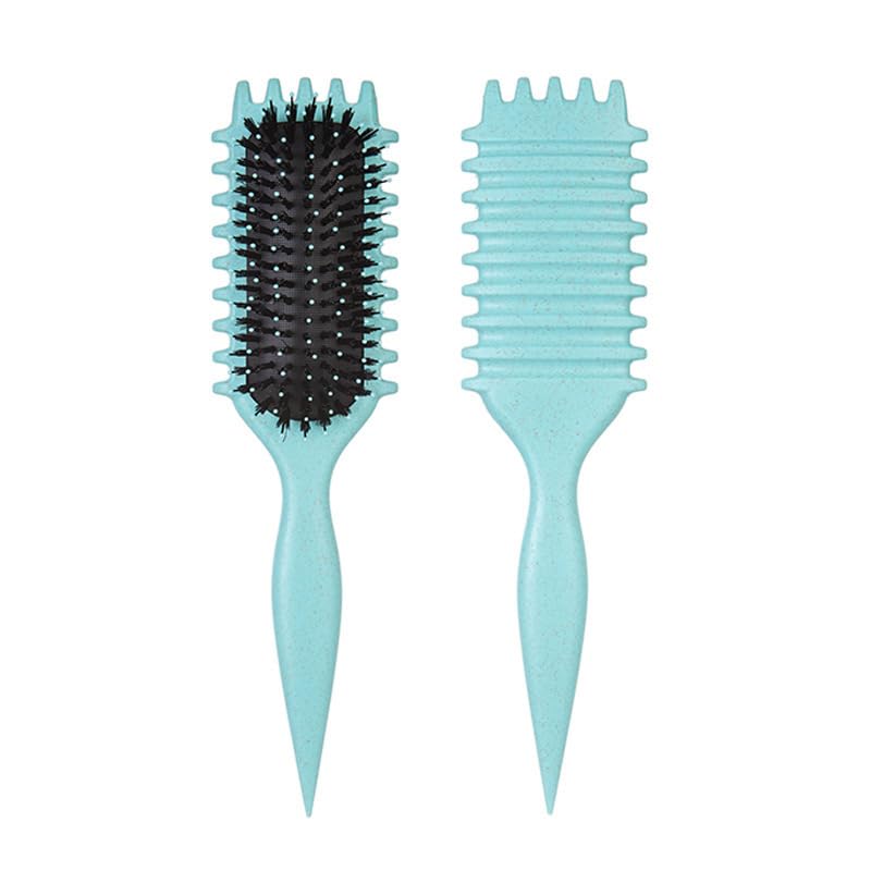 ECVV Bounce Curl Define Styling Brush -Premium Curly Hair Brush, Wet & Dry Detangler, Essential Tool for Shaping & Perfecting Your Curls(Color: GREEN)