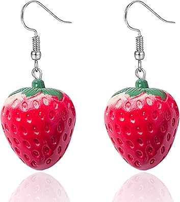 Celestial Red Cherry Fruit Earrings Fashion Design
