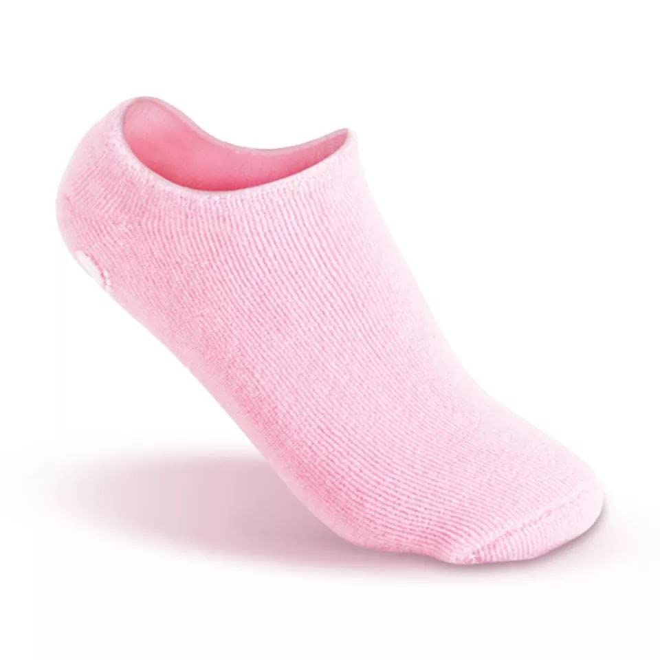 Pair of Gel Moisture Socks, Exfoliating Foot Mask for Eczema Repairs Smooths and Softens Dry Cracked Feet and Heels Skin Repair Treatment with Gel Padded (Black)