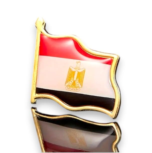 1 Piece Egypt Flag Brooch Pin Egyptian Flag Suit Pin