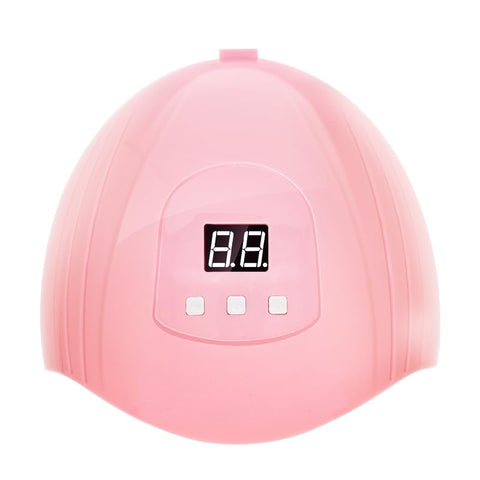 UV LED Nail Lamp 48W Fast Drying Gel Nail Dryer with LCD Display, Auto Sensor, 30s/60s/99s Timer, Dual Light 365+405nm, Compact Portable Design, Size 19 x 18 x 3 cm for Home & Salon Use