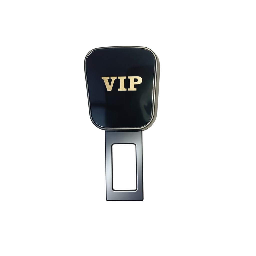 Car Seat Belt Clip 2 * 1 Made of Strong Metal Skakah and Belt Lock in One Black Nickel Stylish Design 1 Piece