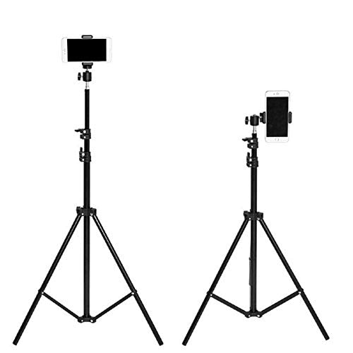 MOIZ 7 Feet Big Tripod Stand for Phone and Camera Adjustable Aluminium Alloy Big Tripod Stand Holder,Photo-Video Shoot,TIK Tok/YouTube Videos with Mobile Clip Holder Bracket