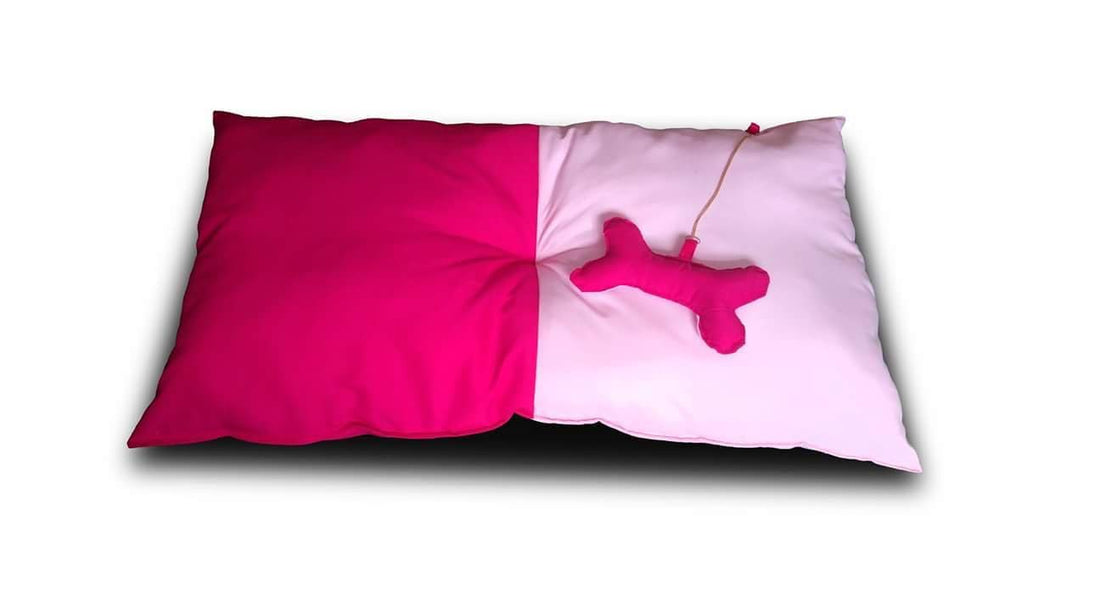 Big pillow for small and Medium sized dogs rose ad fuchia