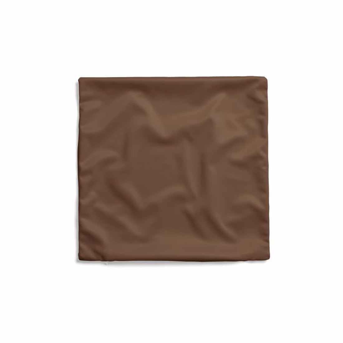 ART MOOD HOME velvet Plain Cushion cover 40W x 40L Brown