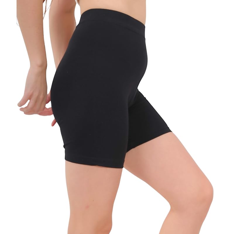 Cotton Zone Premium Organic Cotton women high-waisted slim short - Size