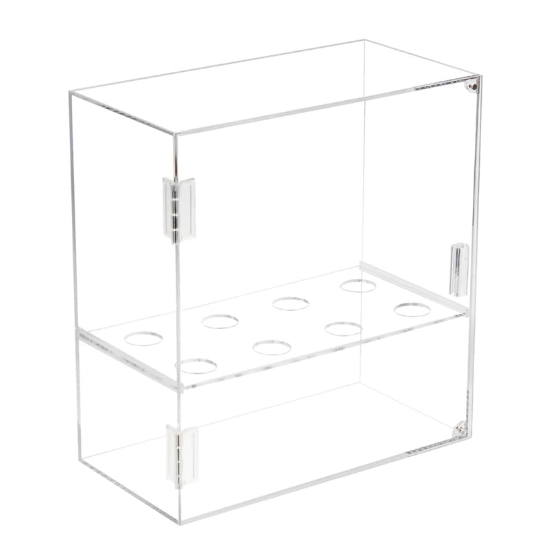 BEST MEDIA Ice Cream Cone Acrylic Holder Stand, Multi-Use Dessert & Snack Display for Parties, Weddings, Events - Clear - 8 holes - 1 Pack