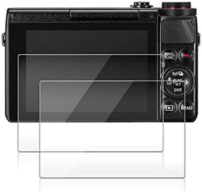 2PCS Screen Protector Tempered Glass Anti-Scrach for Canon G7X Mark III G9X Mark II GX7 GX9