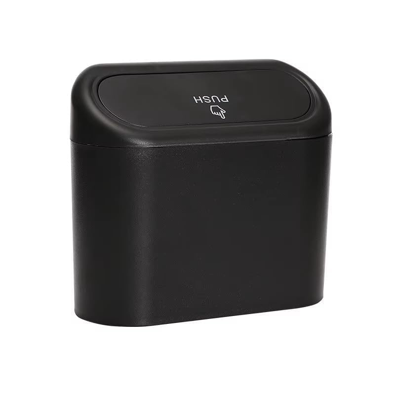 Car Trash Can with Lid, Multifunctional Foldable Garbage Holder, Small Hanging Trash Can, Leak-Proof Garbage Can, Practical Organizer for Cars, Homes, Offices, Travel, Easy to Use and Clean