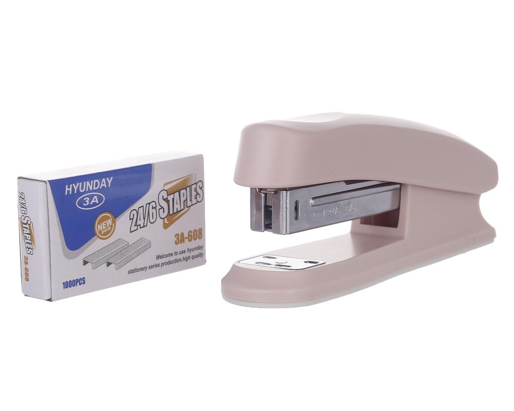 3A 24/6 Stapler With Box Of Staples 1000 Staples - Cashmere 2816