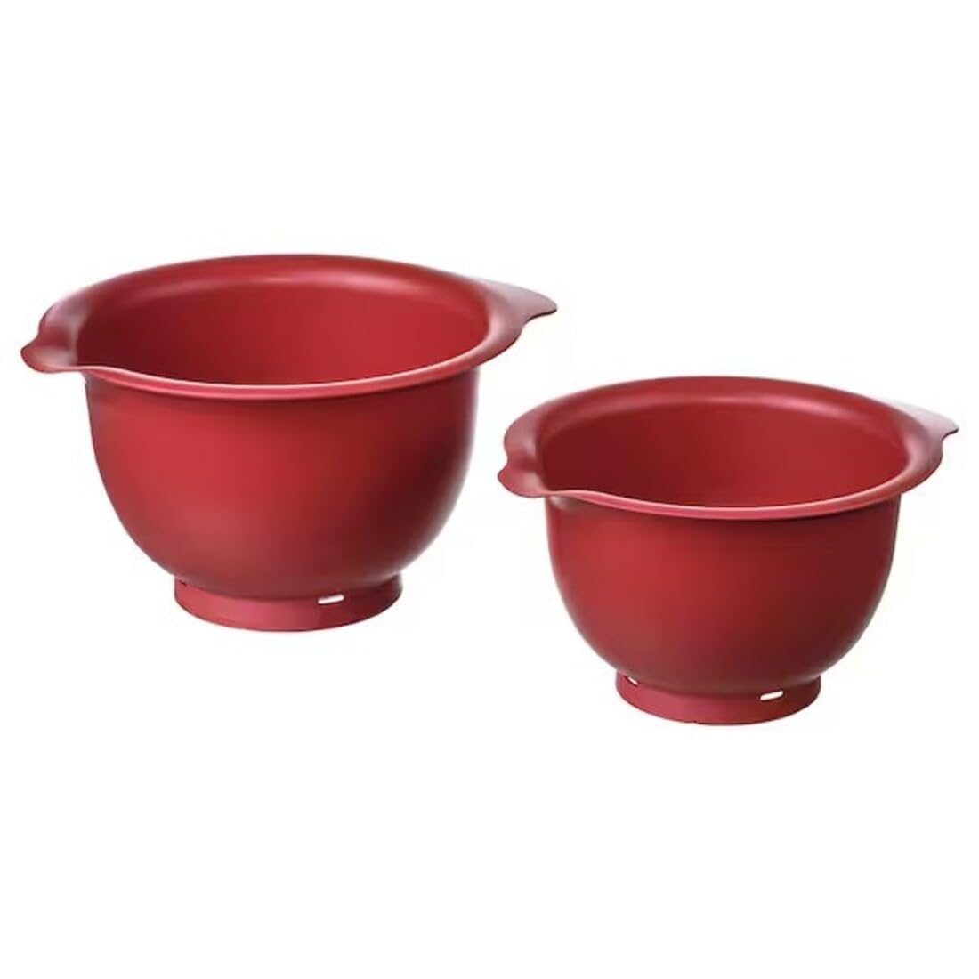 Digital Shoppy Mixing Bowl, Set of 2, (Red)