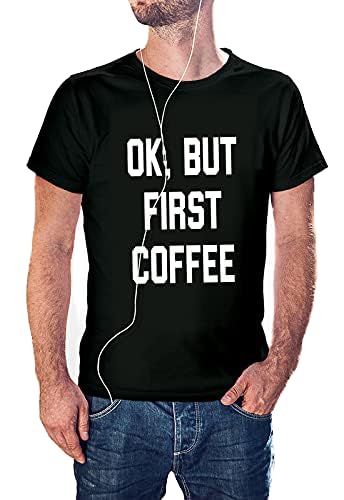 Print Online Men T-Shirt Large Black 603-BN0