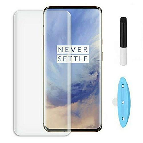 Muzz for One plus 7 pro Screen Protector, HD clear Easy & Bubble Free Installation Tempered Glass Screen Protector Designed for 1+7 pro smartphone Clear
