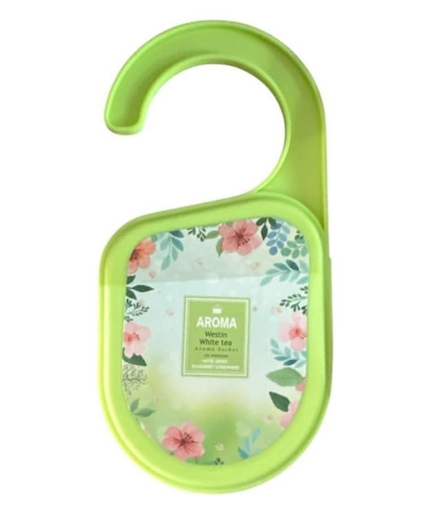 Air Freshener With Hanger – Mini Closet Fresheners For Drawers Closets Bathrooms Cars And Rooms – Long Lasting Easy Hanging Deodorizer – Odor Control For Wardrobe And Home (Westin White tea)