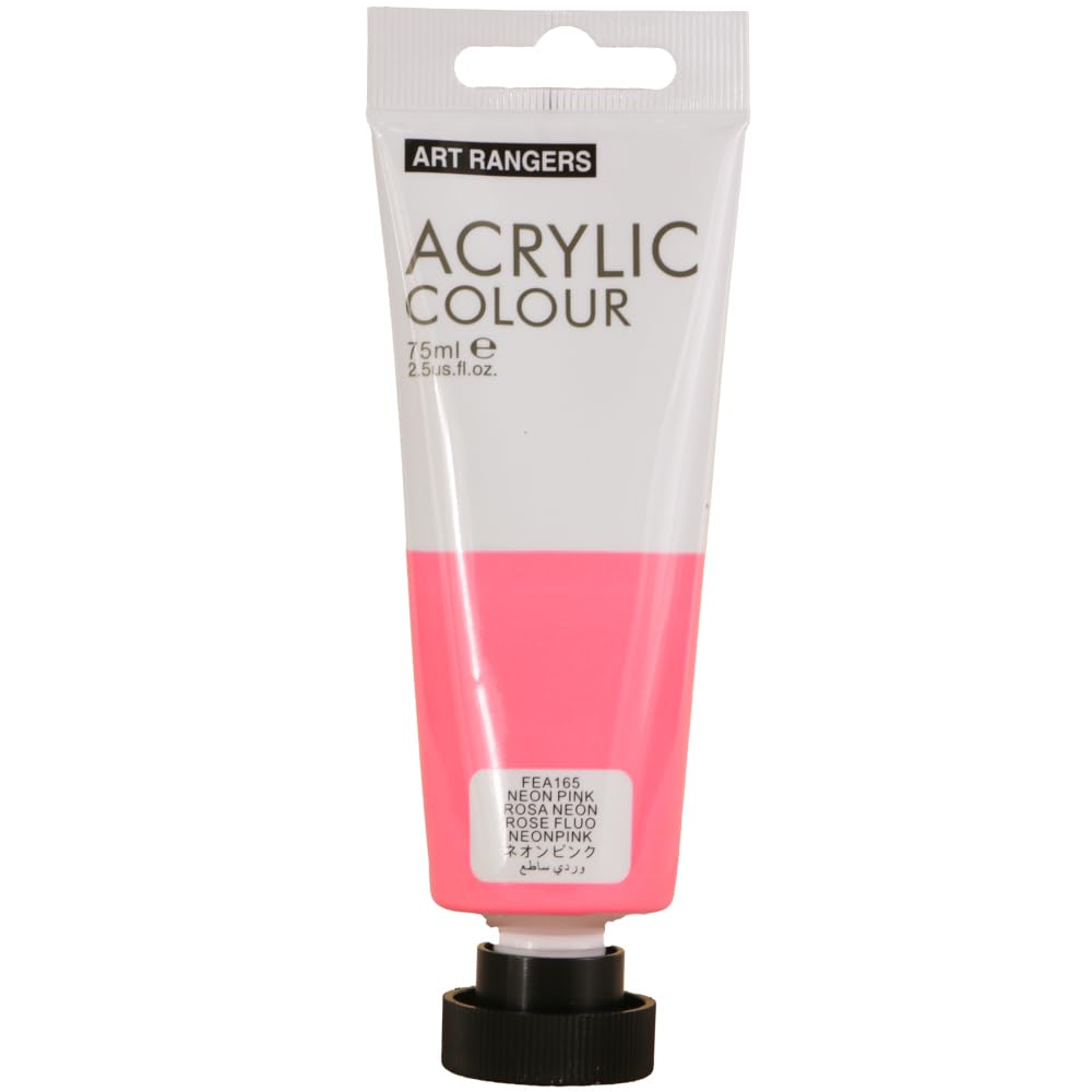 ART RANGERS Neon Pink Acrylic Color, 75ml - FEA75T