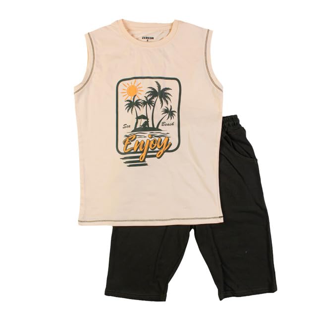 Zercon Summer Pajama Set for Boys 8175_6-12 years