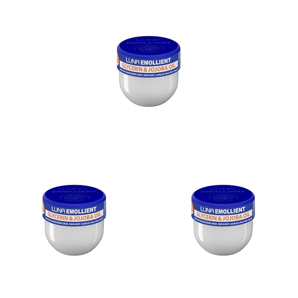 Luna Emollient Soft Cream Glycerin & Jojoba Oil 20 gm (Pack of 3)