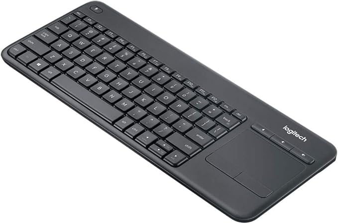 Logitech K400 Plus Wireless Touch Keyboard, Black
