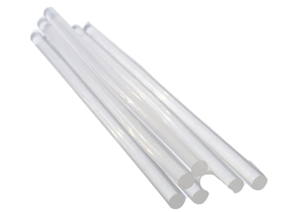 OVA Thin Clear Glue Sticks for Glue Gun – Mini Transparent Hot Glue for Classroom, Crafts, DIY, and School Projects