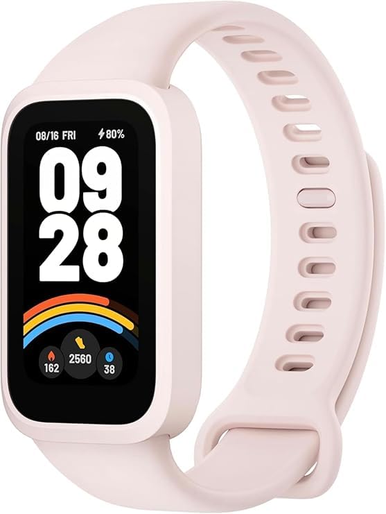 Compatible with Xiaomi Smart Band 9 Active/Xiaomi Redmi Smart Band 3, Soft Silicone, Comfortable Protective Case and Built-in Replacement Watch Band