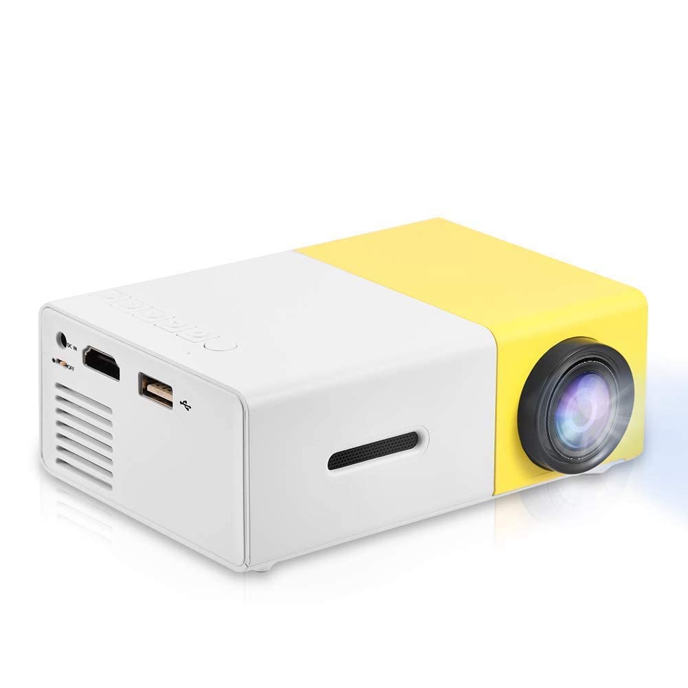 Portable Mini LED Projector for 1080P Home Cinema, an Indoor and Outdoor Movie Projector with HDMI Input for Laptops, PCs, and Smartphones