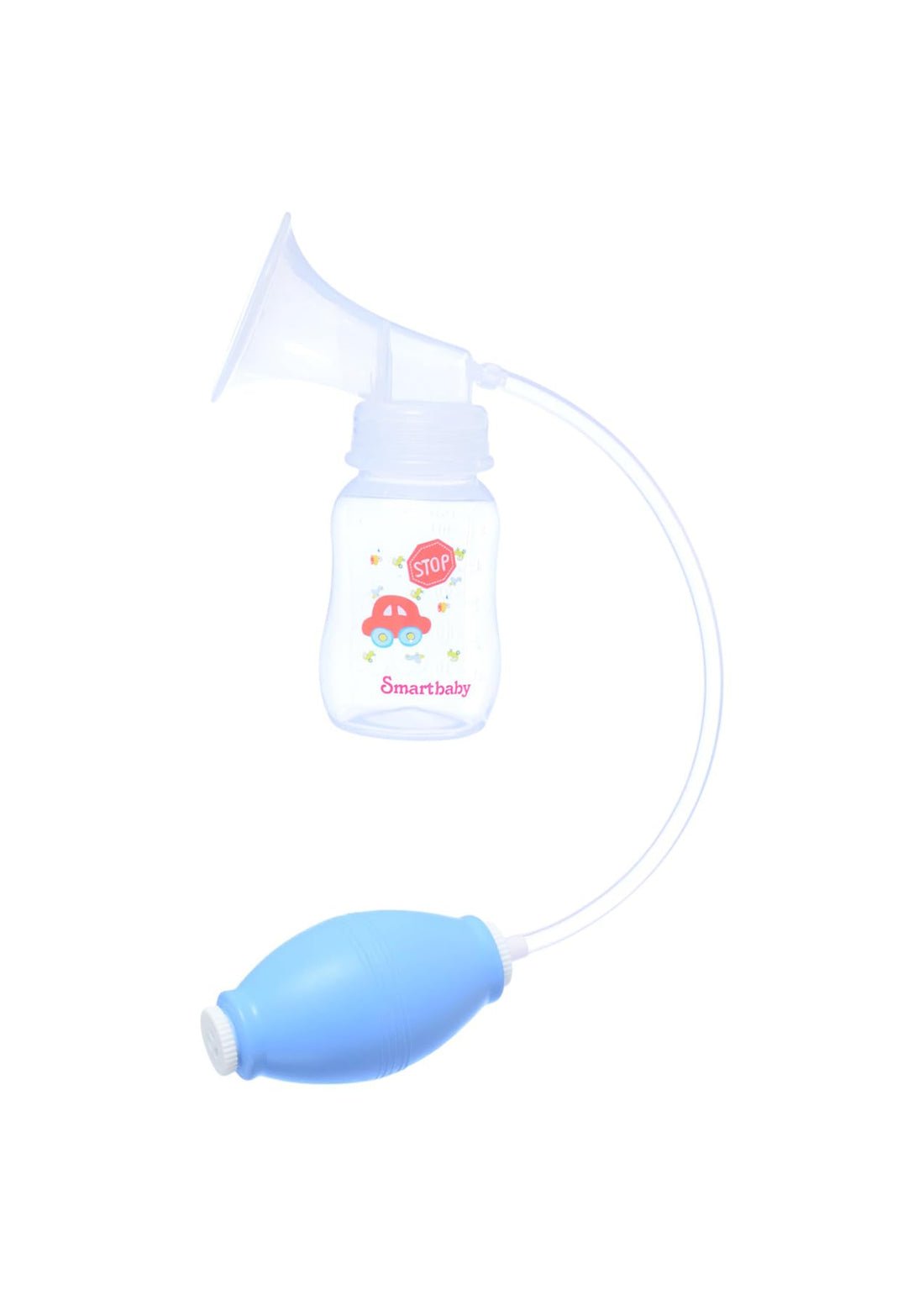 Smart Baby Breast Pump Set with Baby Bottle – Light Blue