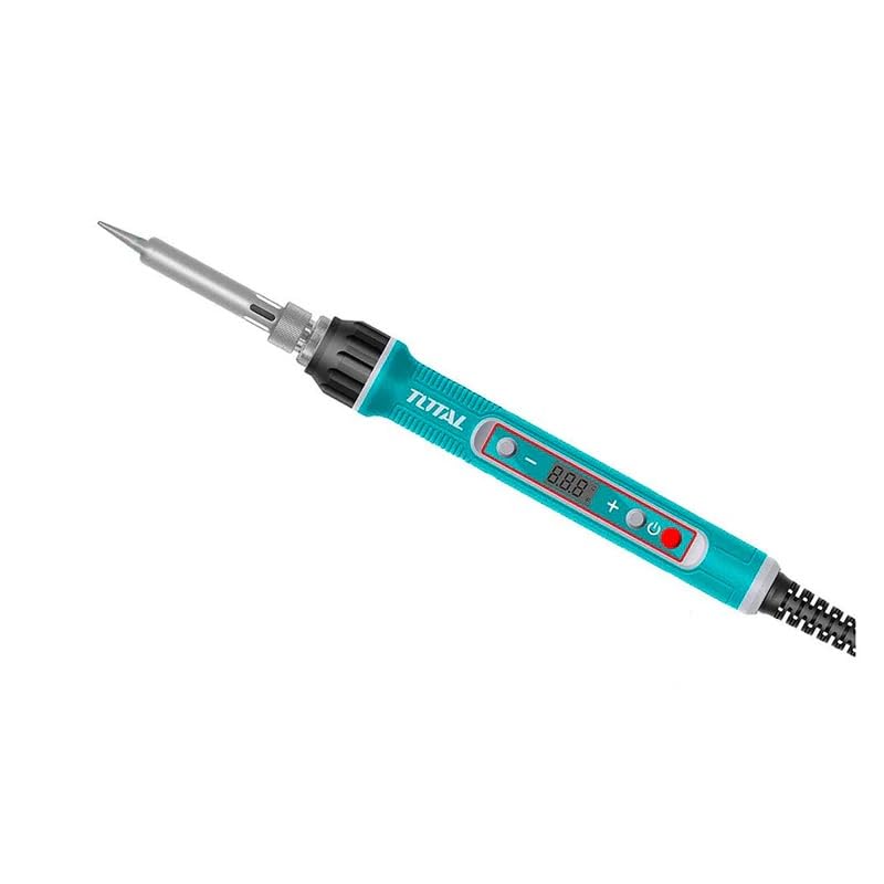 Total Tools Digital Soldering Iron, 120W, Ceramic Heating, Temperature Control, Straight Tip, Model TET01610