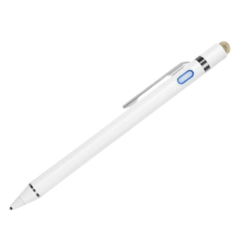 Stylus Active Pen Stylist Digital Pencil for Touch Screens Smart Phone, Tablets, for Kid Student - White