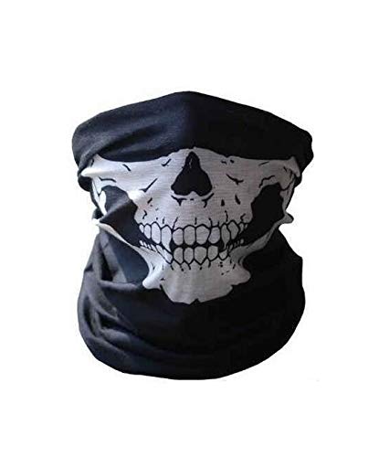 Jeecoo Skull Print Bandana Headband Mask For Men