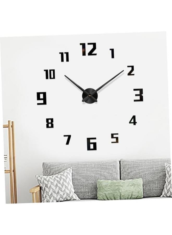 Home Gallery Large numbers 3D Frameless Wall Clock
