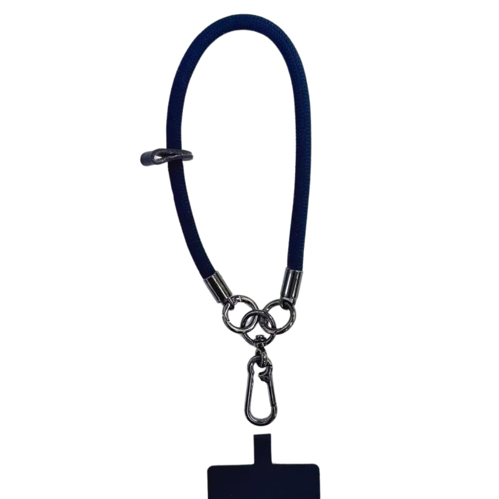 Premium Wrist Strap Cell Phone Lanyard anti theft, Soft Nylon Thick Rope, Phone Hand Strap With Phone Patch Compatible with Phone, Airpods, Purse, Keychain and More 20 Cm