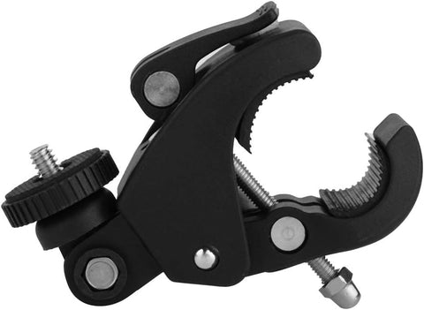 Bicycle Handlebar Mount, Adjustable Bike Motorbike Handlebar Clamp Bracket Holder Mount for Gopro Action Camera DV