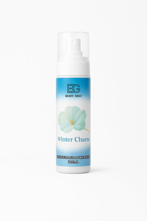 BG Winter Charm Body Mist Spray for Women – Warm Sweet Floral Fragrance, Light Refreshing Perfume Mist for Daily Use, Long Lasting Gentle Scent Spray for Home, Work, Gym & Travel – 120 ml