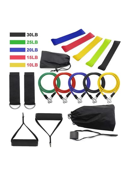 Generic Large Resistance Bands Set - Enhance Strength and Fitness with Ease