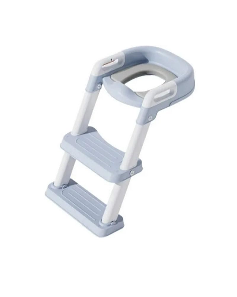 Potty Training Toilet Seat Stool with Steps for toddlers kids boys and girls (Baby blue)