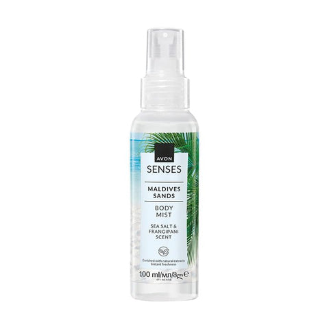 Avon Senses Maldives Sands Body Mist, Sea Salt & Frangipani Scent, 100ml