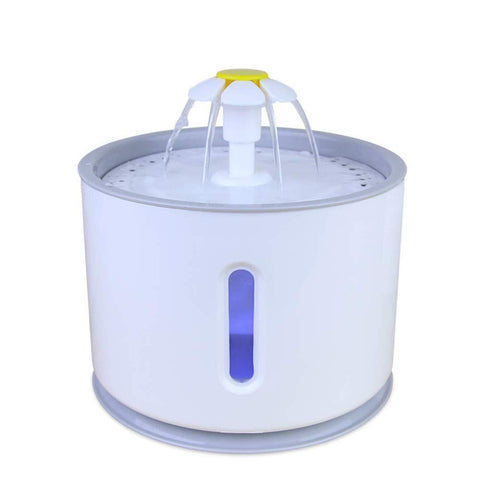 Pet Automatic Water Fountain with LED Electric USB Feeder Bowl, 2.4L