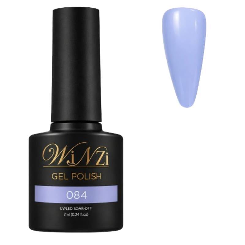 Periwinkle Blue Gel Nail Polish 7ML, Soft Pastel Blue Violet Shade, Soak Off UV LED Gel, Smooth Application, High Gloss Finish for Salon & Home Manicure (084)