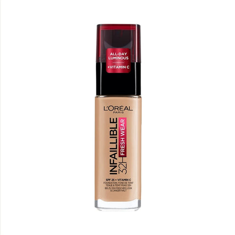 L'Oréal Paris Infallible Stay Fresh 24H Foundation - 30 ml, 140 Golden Beige