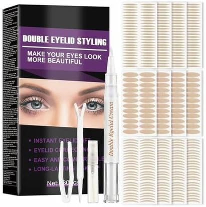 480 Piece Waterproof Double Eyelid Tape with Forked Rod and Tweezers