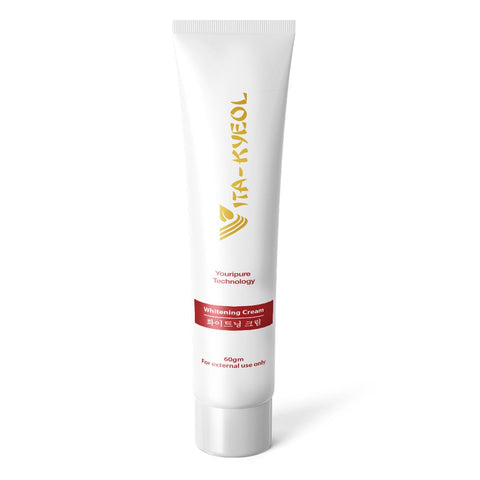 Vita-Kyeol Whitening Cream – Advanced Korean Formula with Alpha-Arbutin, Kojic Acid, Niacinamide, Aloe Vera & Vitamin E for Natural Glow, Dark Spot Reduction & Even Skin Tone – 60 gram