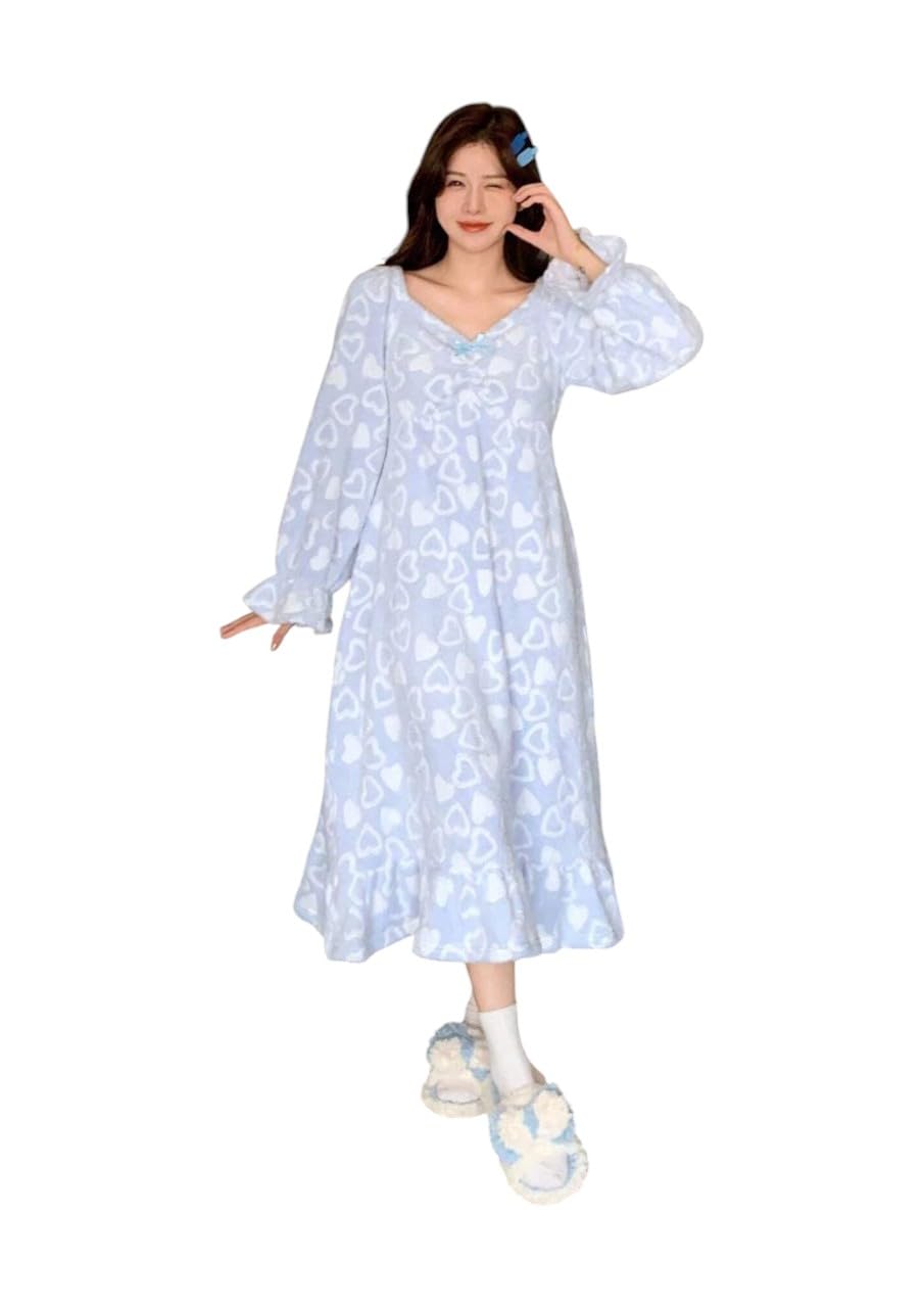 Soft Plush Heart Nightdress