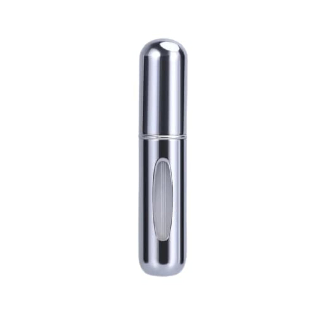 Mini Refillable Portable Fragrance Mist Bottle, Perfume Pump Can, Perfume Spray Bottle, Refillable Fragrance Spray, Refillable Perfume Spray for Travel (8ml, 1 Pack) (Silver)