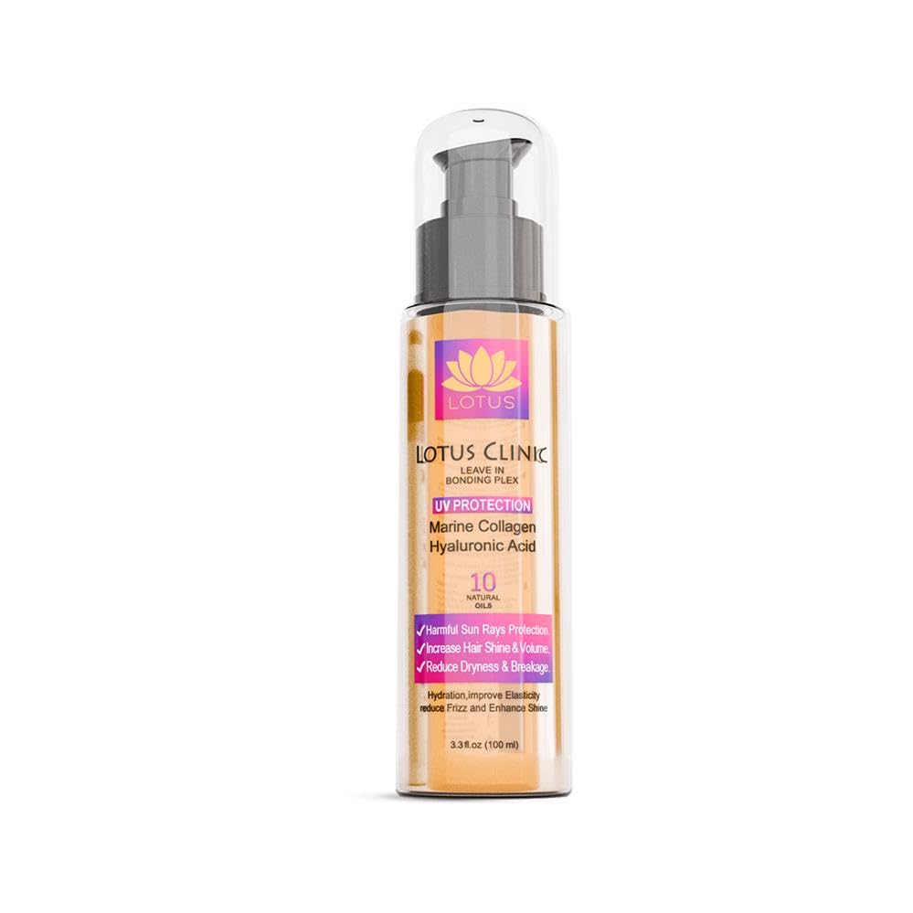 Natural Lotus Clinic Hair Serum 100ml - Leave-In Hydrating Hair Serum for Frizz Control, Hair Strengthening, Shine & Smooth Hair Care