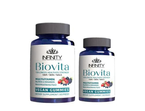 Biovita Multi-vitamin for Nails, Skin, & Hair 60+30 Gummies Plus Biotin